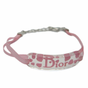 Dior Vintage Pink Hearts Bracelet